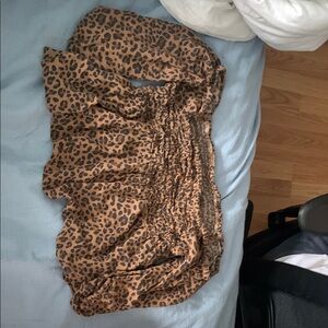 Leopard Print Off the shoulder top